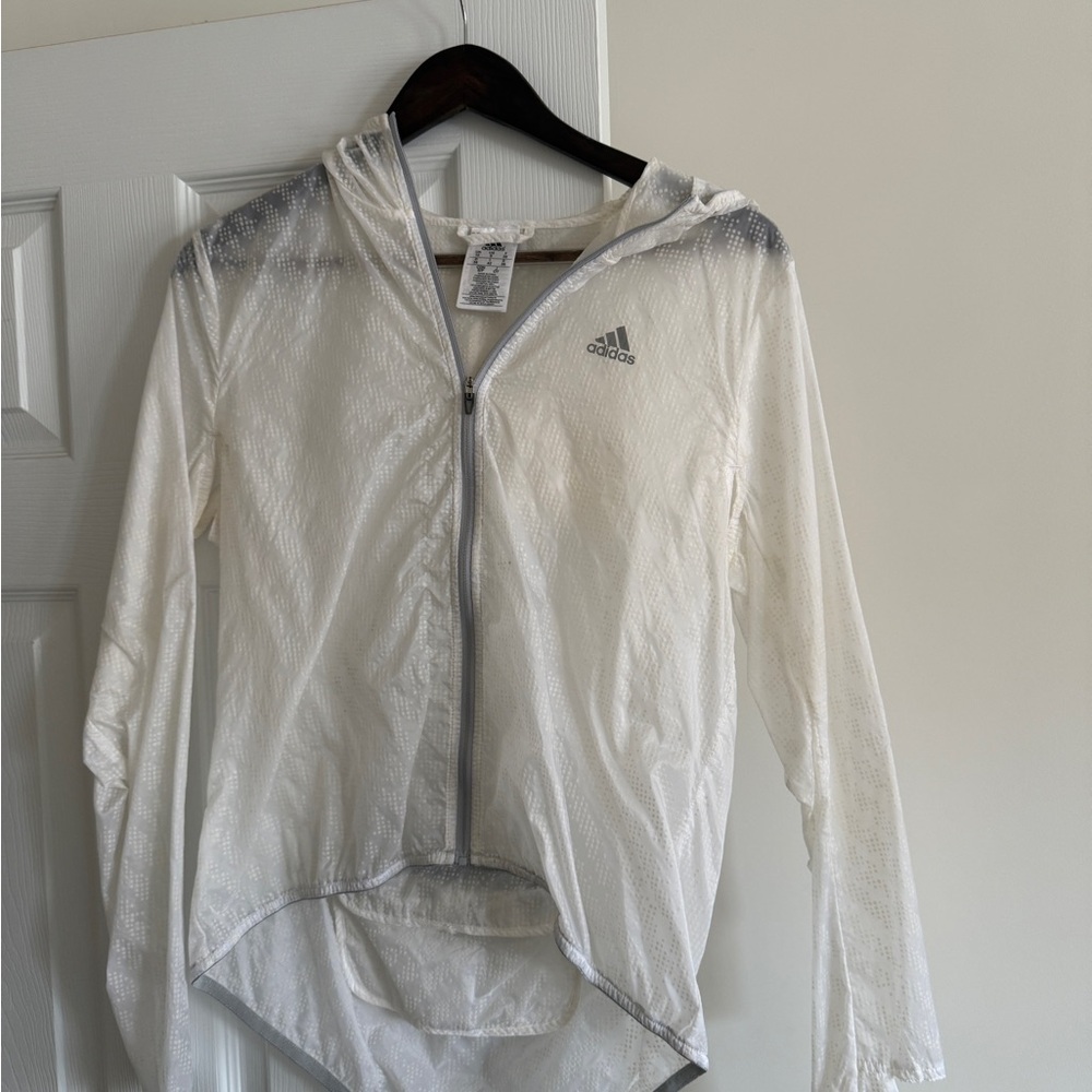 Adidas White Lightweight Jacket